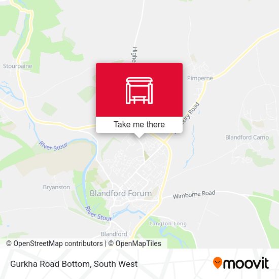 Gurkha Road Bottom map
