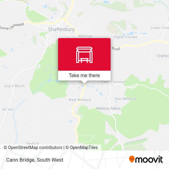 Cann Bridge map