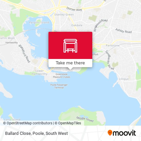 Ballard Close, Poole map