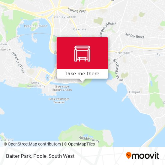 Baiter Park, Poole map