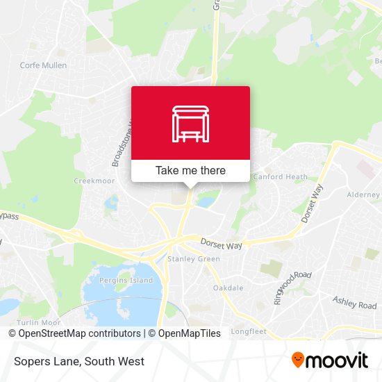 Sopers Lane map