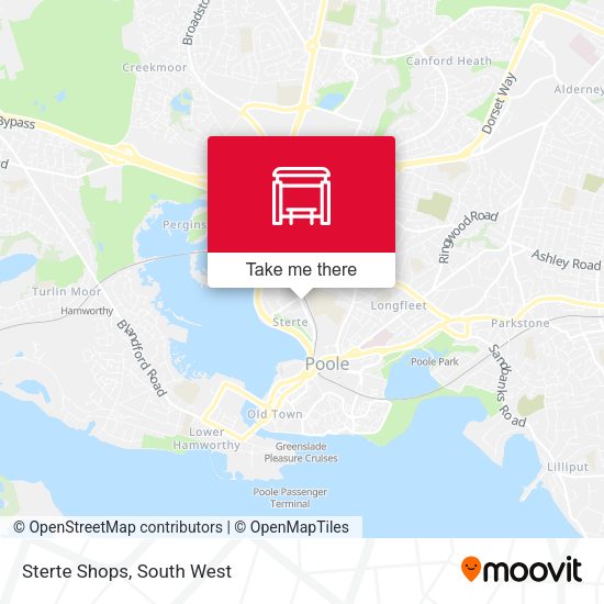 Sterte Shops map