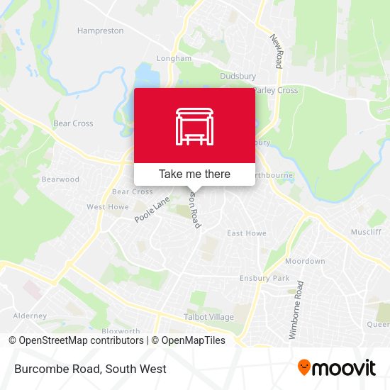 Burcombe Road map