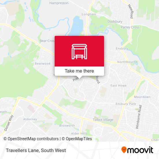 Travellers Lane map