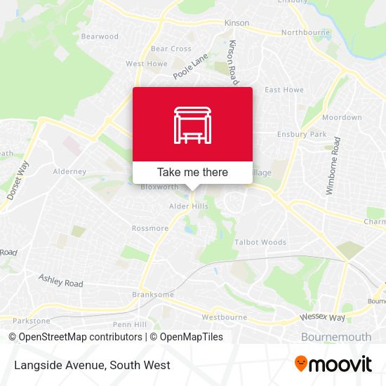Langside Avenue map