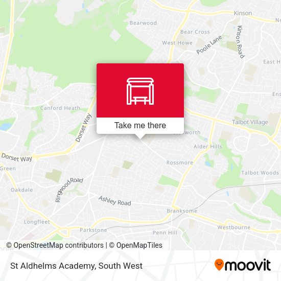 St Aldhelms Academy map