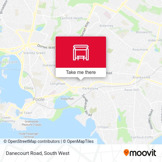 Danecourt Road map