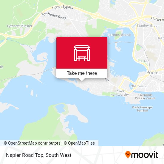 Napier Road Top map