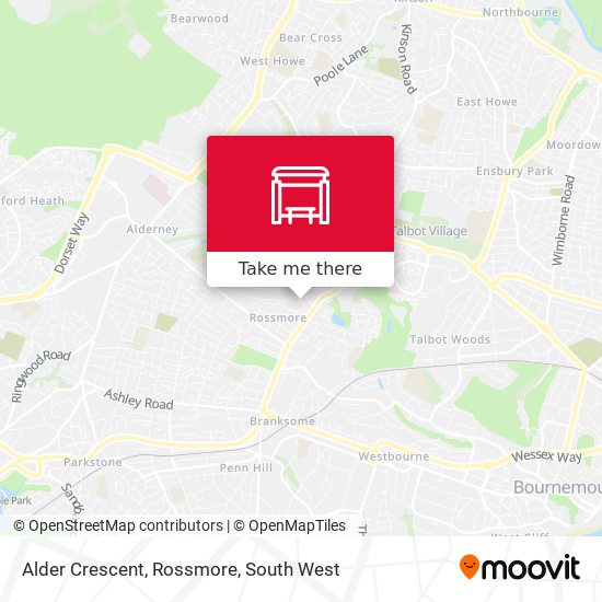 Alder Crescent, Rossmore map