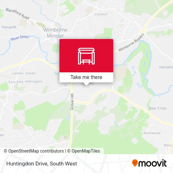 Huntingdon Drive map