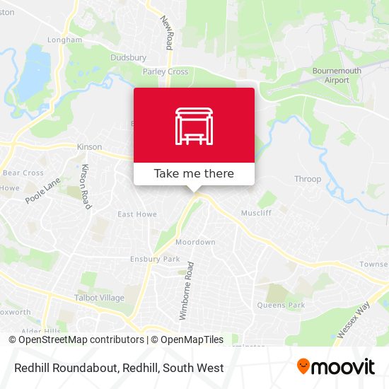 Redhill Roundabout, Redhill map