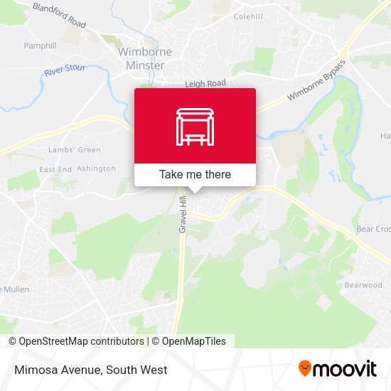 Mimosa Avenue map