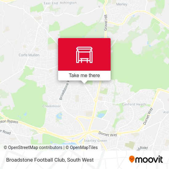 Broadstone Football Club map