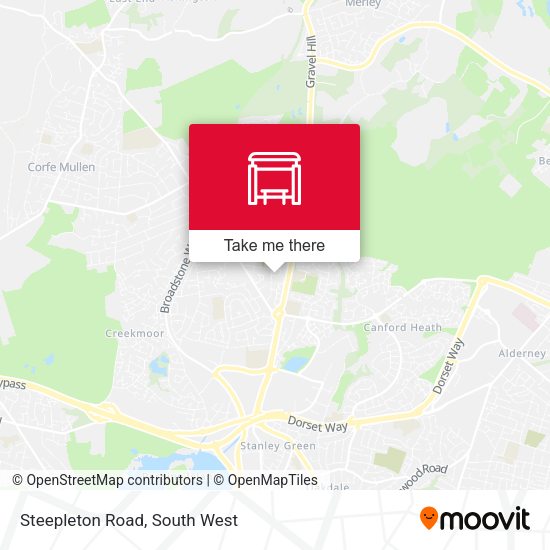 Steepleton Road map