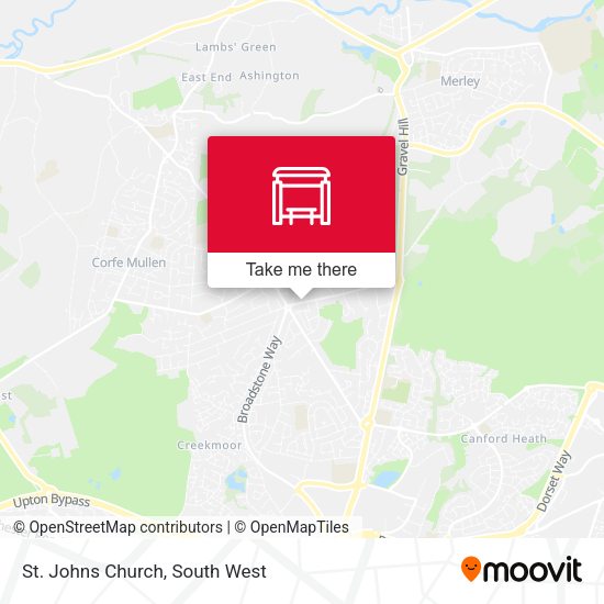 St. Johns Church map