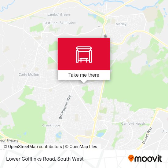 Lower Golflinks Road map