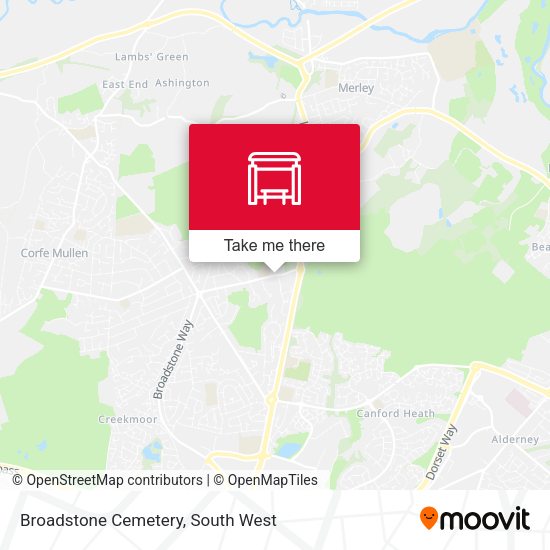 Broadstone Cemetery map