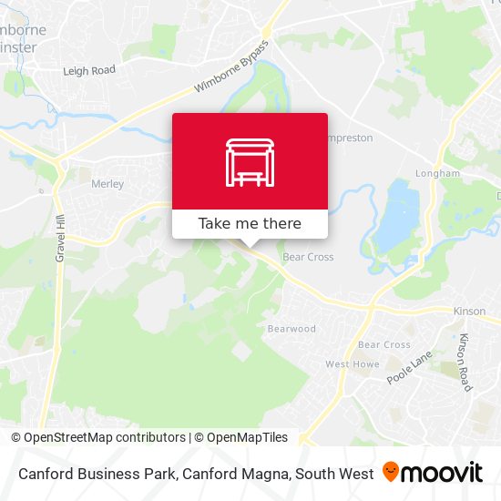 Canford Business Park, Canford Magna map