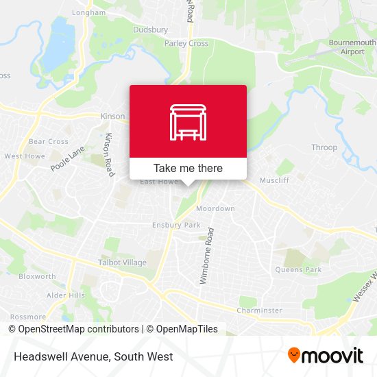 Headswell Avenue map