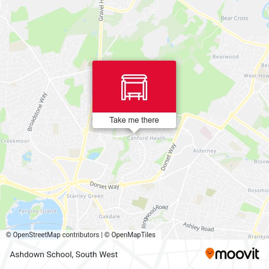 Ashdown School map