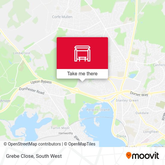 Grebe Close map