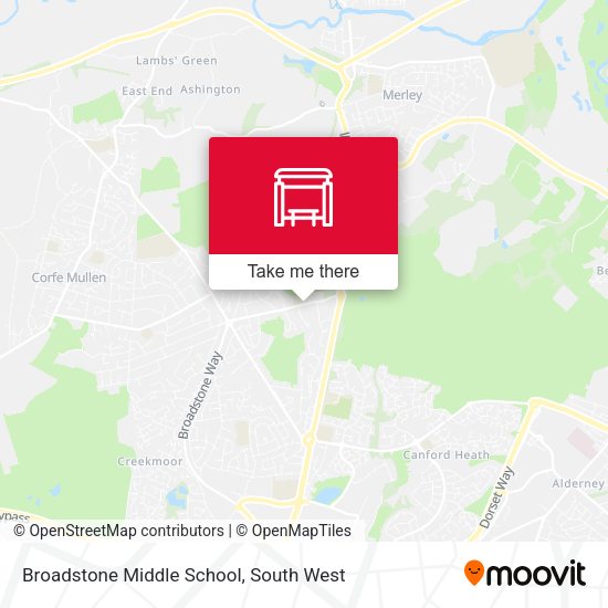 Broadstone Middle School map