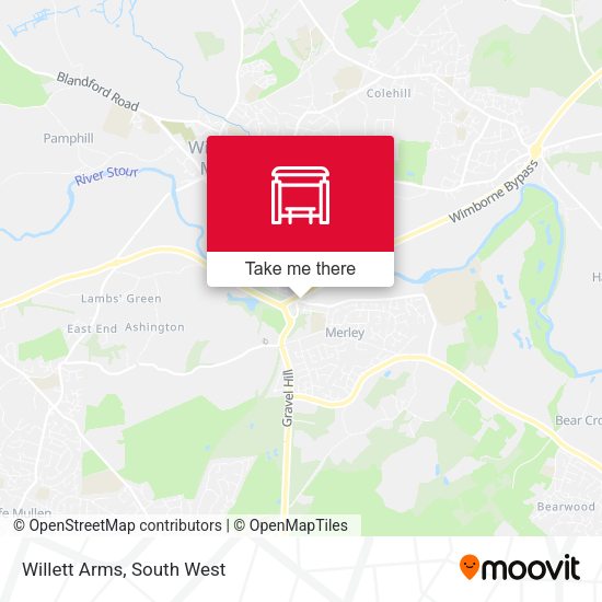 Willett Arms map