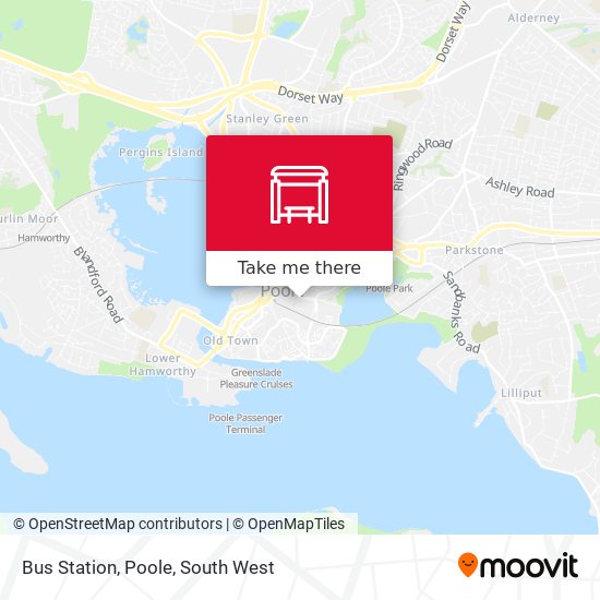 Bus Station, Poole map