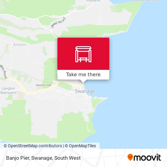 Banjo Pier, Swanage map