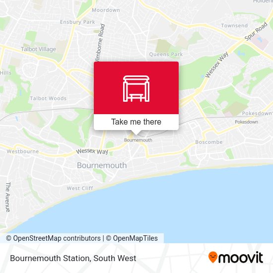 Bournemouth Station map