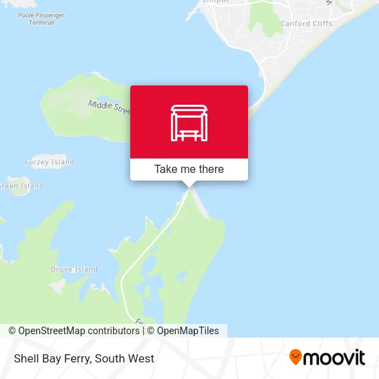 Shell Bay Ferry map