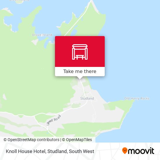 Knoll House Hotel, Studland map
