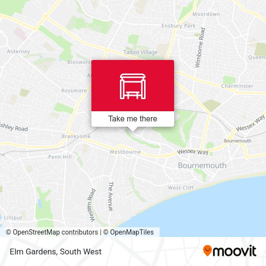 Elm Gardens map