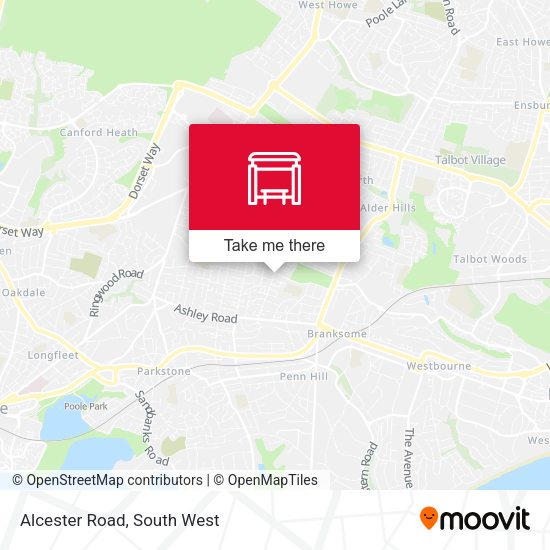 Alcester Road map