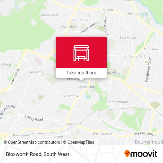 Bloxworth Road map