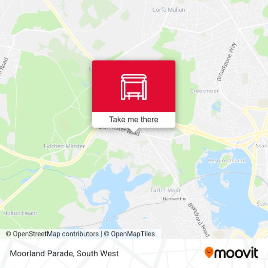 Moorland Parade map