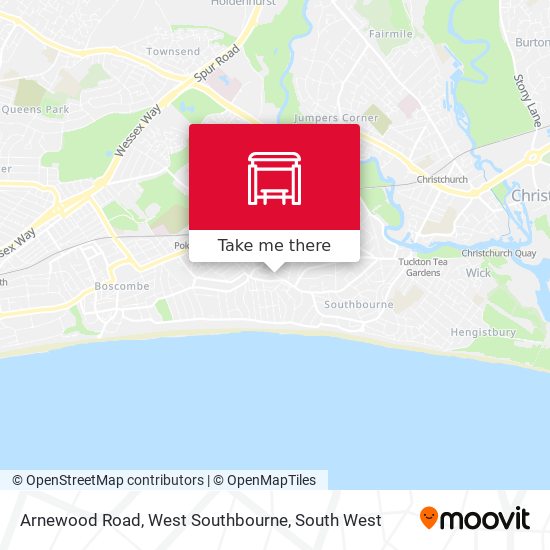 Arnewood Road, West Southbourne map