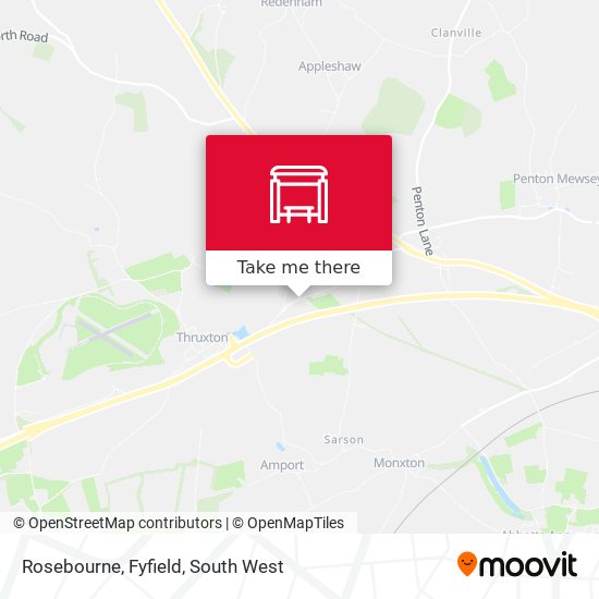 Rosebourne, Fyfield map