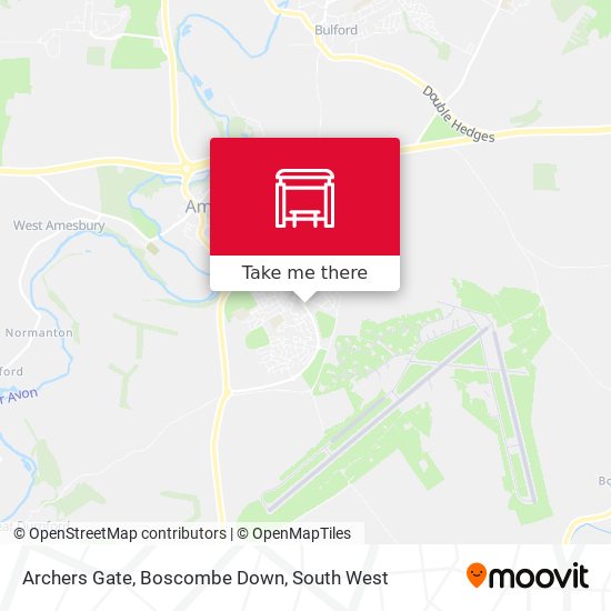 Archers Gate, Boscombe Down map