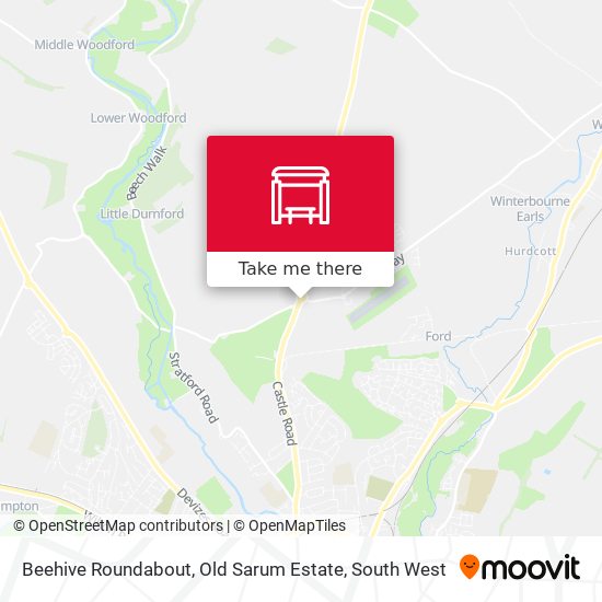 Beehive Roundabout, Old Sarum Estate map