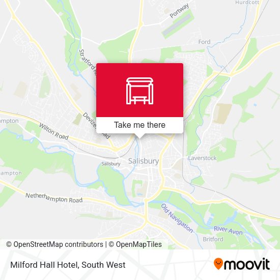 Milford Hall Hotel map