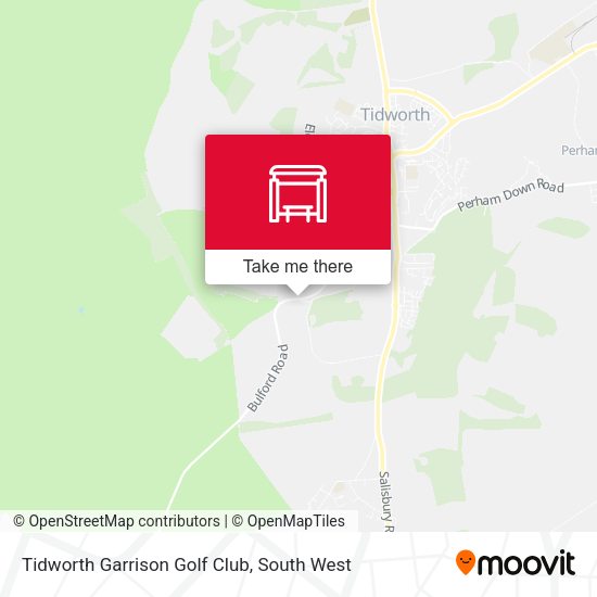 Tidworth Garrison Golf Club map