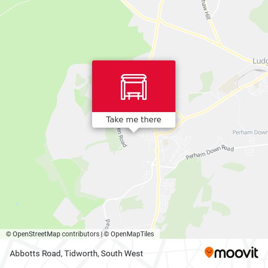 Abbotts Road, Tidworth map