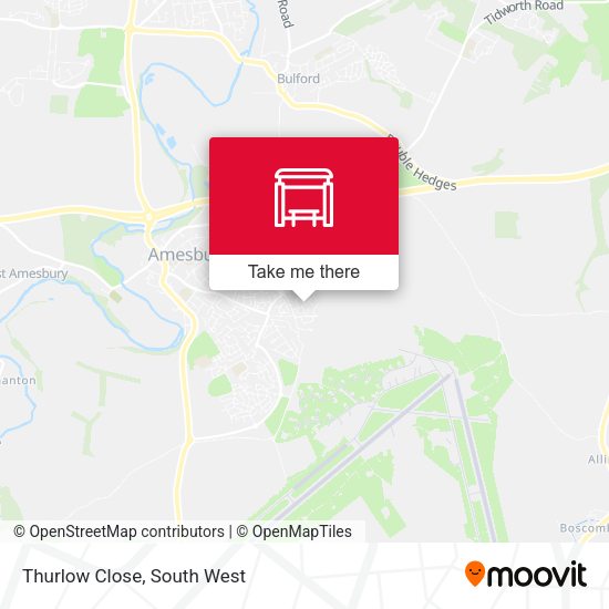 Thurlow Close map