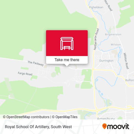 Royal School Of Artillery map