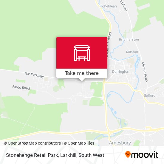 Stonehenge Retail Park, Larkhill map