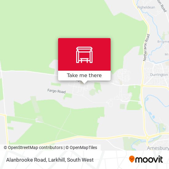 Alanbrooke Road, Larkhill map