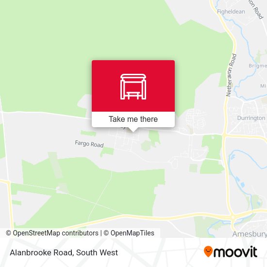 Alanbrooke Road map
