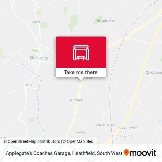 Applegate's Coaches Garage, Heathfield map