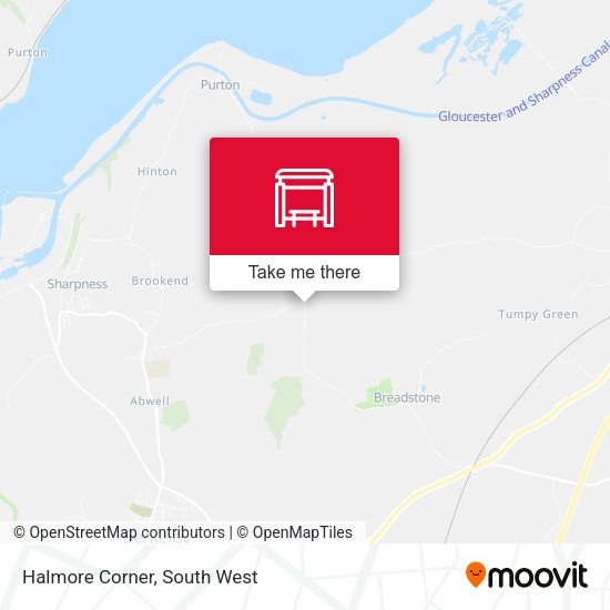 Halmore Corner map